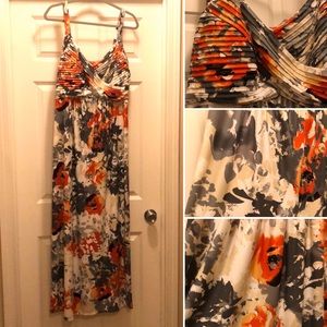 Long floral maxi dress